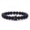 YIZIZAI Couple Bracelet Crown Bracelets For Women Charm Stone Beads Men Jewelry  Pulseira Masculina Bileklik Pulseira Feminina