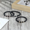 YIZIZAI Couple Bracelet Crown Bracelets For Women Charm Stone Beads Men Jewelry  Pulseira Masculina Bileklik Pulseira Feminina