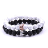 YIZIZAI Couple Bracelet Crown Bracelets For Women Charm Stone Beads Men Jewelry  Pulseira Masculina Bileklik Pulseira Feminina