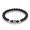 YIZIZAI Couple Bracelet Crown Bracelets For Women Charm Stone Beads Men Jewelry  Pulseira Masculina Bileklik Pulseira Feminina