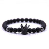 YIZIZAI Couple Bracelet Crown Bracelets For Women Charm Stone Beads Men Jewelry  Pulseira Masculina Bileklik Pulseira Feminina