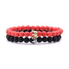 YIZIZAI Couple Bracelet Crown Bracelets For Women Charm Stone Beads Men Jewelry  Pulseira Masculina Bileklik Pulseira Feminina