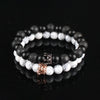 YIZIZAI Couple Bracelet Crown Bracelets For Women Charm Stone Beads Men Jewelry  Pulseira Masculina Bileklik Pulseira Feminina