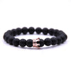 YIZIZAI Couple Bracelet Crown Bracelets For Women Charm Stone Beads Men Jewelry  Pulseira Masculina Bileklik Pulseira Feminina