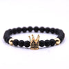 YIZIZAI Couple Bracelet Crown Bracelets For Women Charm Stone Beads Men Jewelry  Pulseira Masculina Bileklik Pulseira Feminina