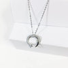 YIZIZAI SilverPlating Meteor with Cubic Zircon Pendant Necklace  Womens Necklace Girls Lucky Gift Jewelry