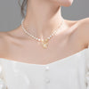YIZIZAI Natural Baroque Pearl Butterfly Pendant Necklace Genuine 925 Sterling Silver Charm Girl Women Wedding Birthday Jewelry