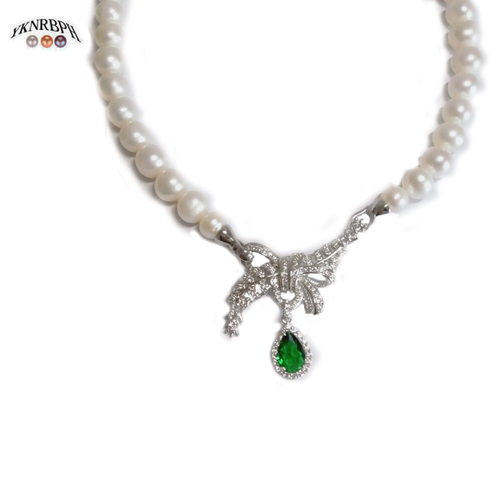 YKNRBPH  AAAA Natural Freshwater Pearl Necklace 9-10mm  For Women Engagement Gift