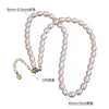 YKNRBPH Women's S925 Rice Pearl Necklace Romantic  Fine Jewwlry Anniversary Chain