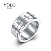 Stainless Steel Wedding Rings for Men Classic Ring Suitable for Engagement and Parties as a Gift for Boyfriend