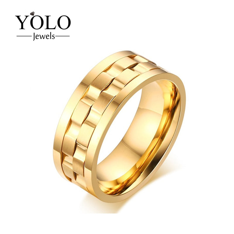 Stainless Steel Wedding Rings for Men Trency Ring band for Boys or men Suitable for parties best gift for men