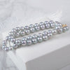 YS Top Quality Silver Blue Madama Akoya Pearl Necklace: 8-8.5mm, 14K Gold Clasp