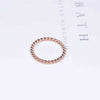 Brand Simplicity Twisted Rings for Woman Girl Wedding Jewelry Rose Gold Color 316 L Stainless Steel Gift Top Quality