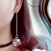 YWM 925 Sterling Silver Moonstone Planet Necklace Natural Strawberry Crystal Pendant Clavicle Chain Jewelry Small Fresh Style