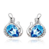 YWM Clearance Angel Eye Stud Earrings Korean Fashion Jewelry Wholesale Hot Vintage Jewelry Crystal Earring for Women Girls