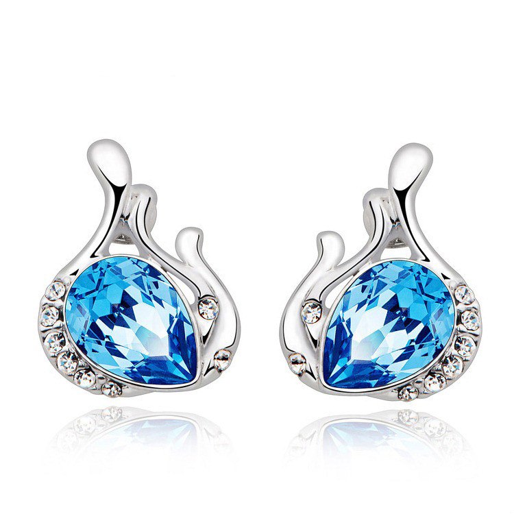 YWM Clearance Angel Eye Stud Earrings Korean Fashion Jewelry Wholesale Hot Vintage Jewelry Crystal Earring for Women Girls