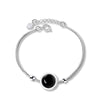 YWM Strawberry Crystal Box Chain Bracelet 925 Sterling Silver Natural Crystal Moonstone Silver Jewelry for Women Girls