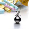 Charms Black Pearl Pendant Necklace For Women Jewelry Natural Freshwater Pearl Y30