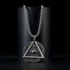 YWSHK Freemason Demon Eye Men's Necklace Pendant Letter Chain Meaning Never Lose Faith Believe Your Self Punk Jewelry