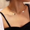 YWZIXLN 2021 Bohemian Butterfly Gold Choker Necklaces Star Elegant Necklace Jewelry For Women Girls  N031