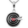 925 Sterling Silver Arrow Heart Necklace Pendant Chain Fine Jewelry Valentines D Gifts Women Wife Her Girlfriend HN22