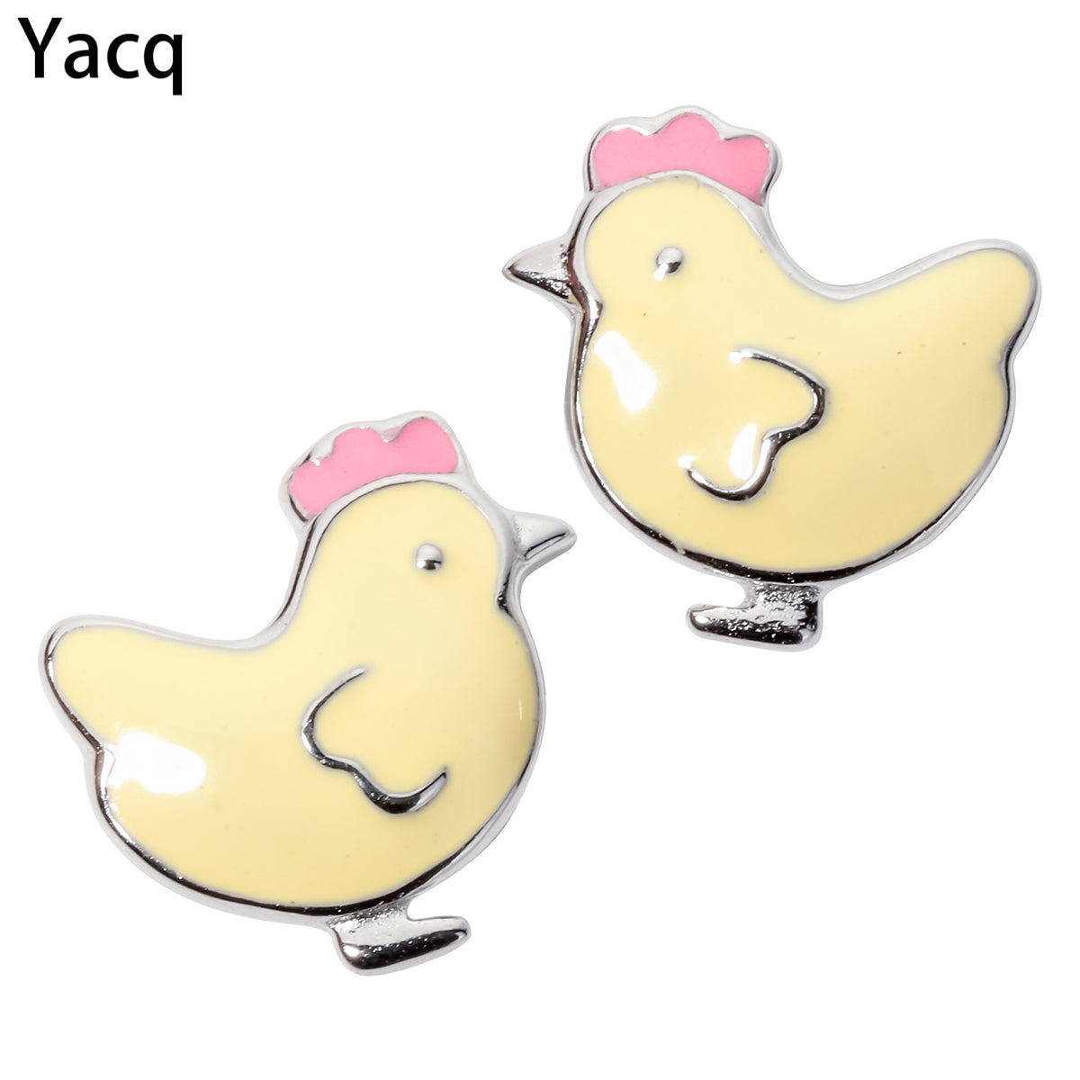 925 Sterling silver easter chicks stud earrings animal costume fine jewelry gift women girls her daughter   HE56