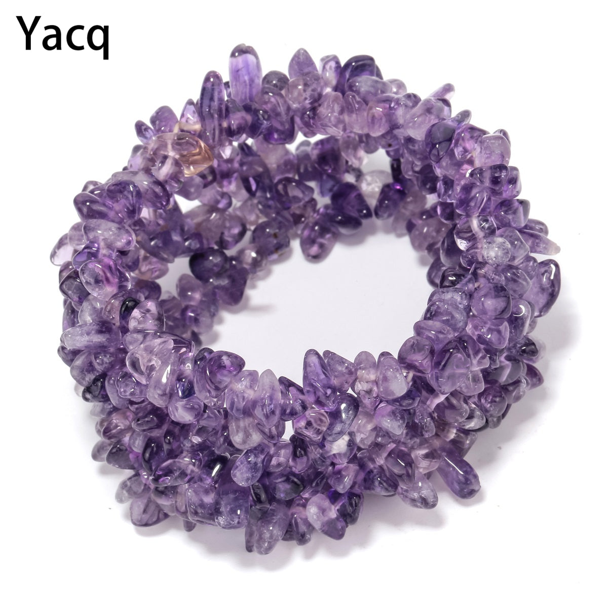 Natural Amethyst Beads Chain Cuff Bracelet Mothers D Fine Jewelry Birthd Party Gift for Mom Women Dropshipping CYB01