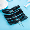 Yanqueens 6 Pcs/pack Black Lace Leather Velvet strip Choker Necklace Torques Collar  Women Statement Jewelry Chocker