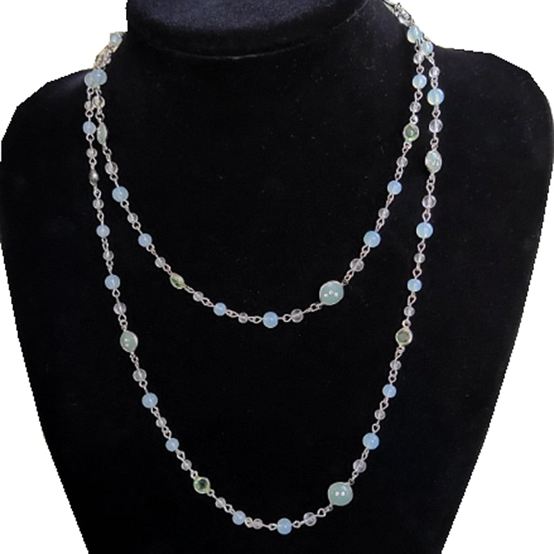 Ydgy Long Necklace art small fresh lady simple beautiful versatile sweater chain women