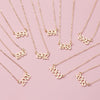 Year Number Alloy Necklaces for Women Birthday Gift From 1991 To 2005 Female Pendant Necklace Jewelry Factory Outlet