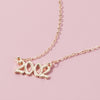 Year Number Alloy Necklaces for Women Birthday Gift From 1991 To 2005 Female Pendant Necklace Jewelry Factory Outlet