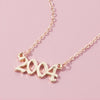 Year Number Alloy Necklaces for Women Birthday Gift From 1991 To 2005 Female Pendant Necklace Jewelry Factory Outlet