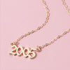 Year Number Alloy Necklaces for Women Birthday Gift From 1991 To 2005 Female Pendant Necklace Jewelry Factory Outlet
