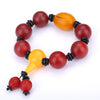 Yellow Agate Bracelets Natural Stone Stretch Men Jewelry Bracelet Chalcedony Couple Popular Party Crystal Gift Indian Love Power