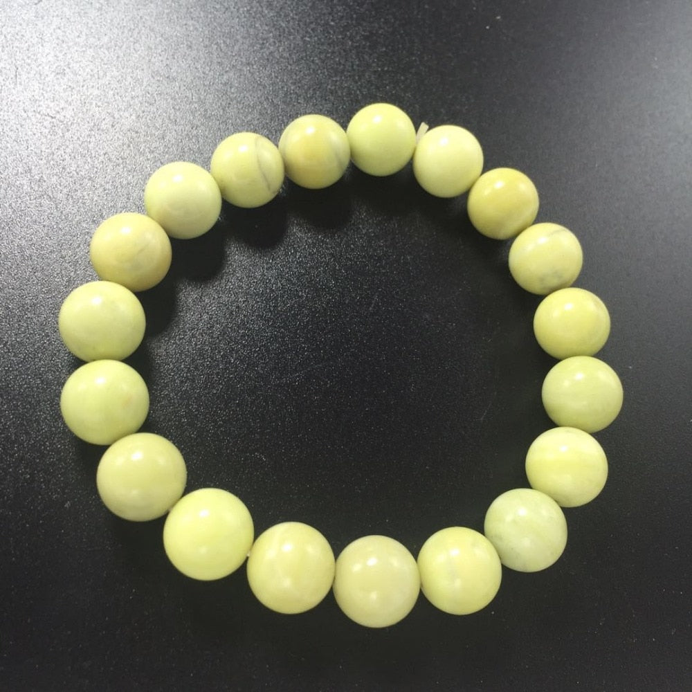 Yellow Jade Beads Natural Agate Bracelet Dragon Pattern Agates Beads 10Mm Creative Jewelry Gem Lion Head Bracelet