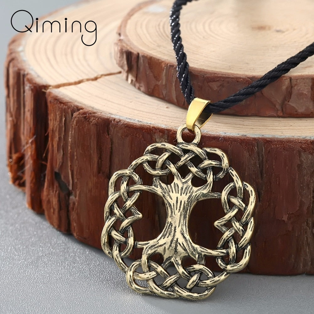 Yggdrasil Tree Of Life Necklace Women Ash Tree World Tree Viking Scandinavian Jewelry Pendant Bronze Necklace Jewelry