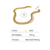 Yhpup 316 Stainless Steel Double Layer Necklace 2022 Choker Collar Statement Charm Golden Necklace for Women 2022