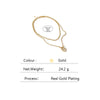 Yhpup Heart Lock Layered Pendant Necklace Trendy Golden Metal Texture Copper Choker Necklace for Women ожерелье 2022