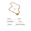 Yhpup Design Square Link Chain Necklace for Women Stainless Steel Golden Metal Stylish Choker Necklace Anniversary Jewelry