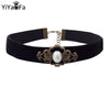 YiYaoFa Choker Necklace Gothic Jewelry Vintage Lace Necklace & Pendant Women Accessories False Collar Statement Necklaces DD-08