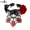 YiYaoFa Gothic Jewelry Choker Necklace For Women Accessories Vintage Lace Necklace & Pendant Collar Statement Necklace GN-100