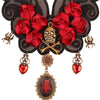 YiYaoFa Halloween Skull Lace Choker Necklace for Women Accessories Skeleton Cosplay Jewelry Necklace Collar Party Jewelry Y472