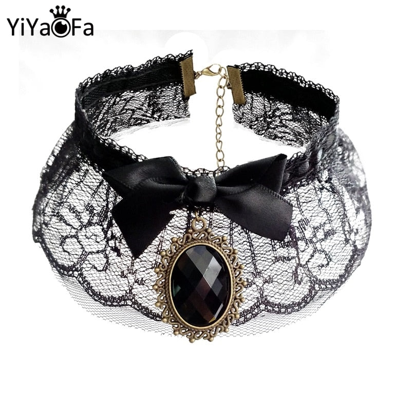 YiYaoFa Vintage Choker Necklace & Pendant False Collar Statement Necklace for Women Accessories Party Jewelry JL-92