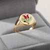 Yin Yang Rings For Women Korean Daisy Heart Ring Stainless Steel 2023 Trendy Jewerly Wedding Band Gift anillos mujer
