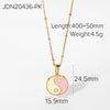 Ying yang heart necklace for women stainless steel pink floral mushroom necklace for teenage egirls y2k jewelry cute kawaii 2022