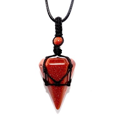 Yoga Necklace Turquoises Dowsing Pendulum Necklaces Reiki Energy Jewelry Natural Stone Pendulum Crystal Pendant