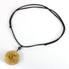 Yoga OM Healing Resin Crystal Energy Orgone Pendant Necklace Chip Tiger Eye Stone Round Pendants Reiki Necklaces For Men Women
