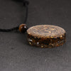 Yoga OM Healing Resin Crystal Energy Orgone Pendant Necklace Chip Tiger Eye Stone Round Pendants Reiki Necklaces For Men Women