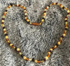 100pcs/lot 33cm Natural Amber Teething Necklace for Baby 100% Real Baroque Styles Original Baltic Amber Jewelry Wholesale