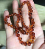 10pcs/set New 32cm Natural Amber Teething Necklace for Baby 100% Real Custom Original Baltic Amber Jewelry Wholesale